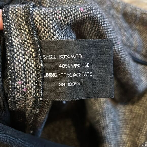 Prague women’s gray wool blend straight leg pants size 10 - Picture 3 of 5